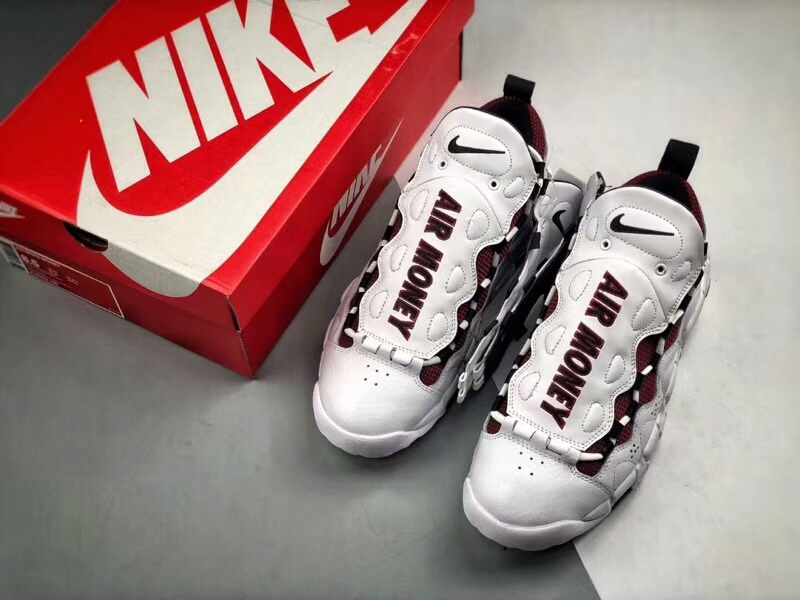 Authentic Nike Air More Moeny white&black 